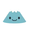 A cartoon mountain smiling at you