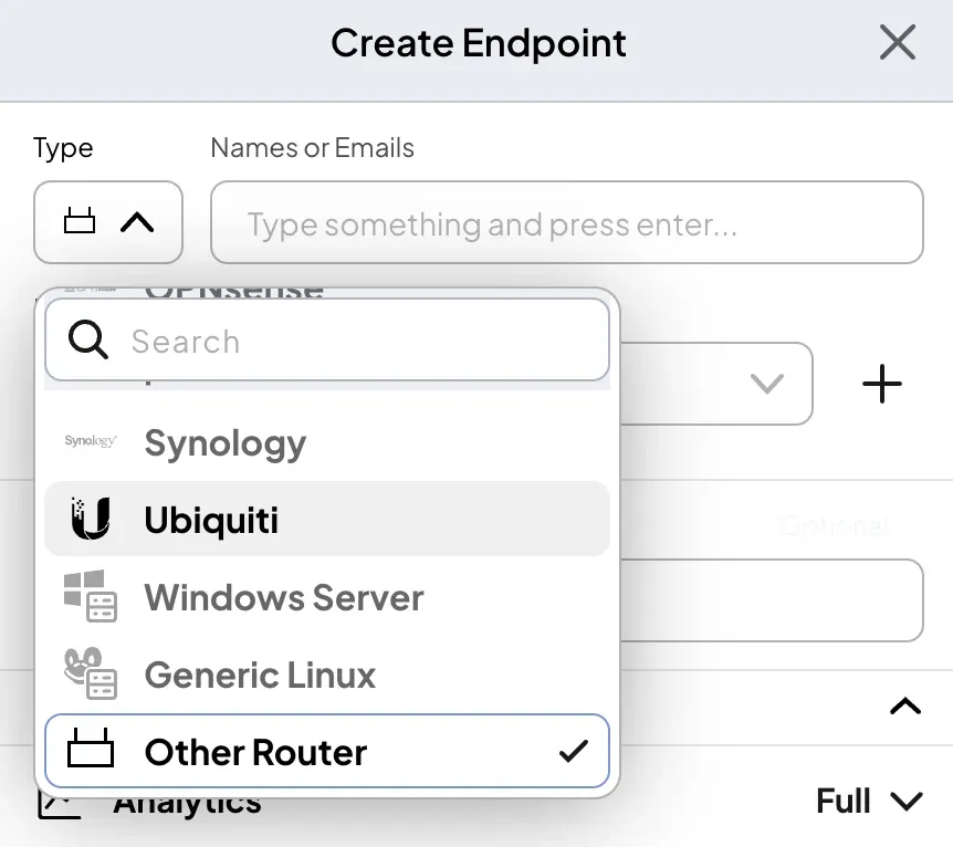 Setting up an endpoint in Control D